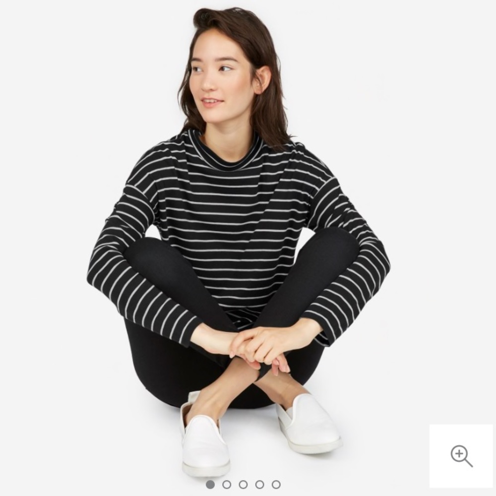 Everlane square mockneck tee